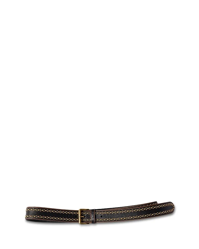 Leather Belt by Miu Miu