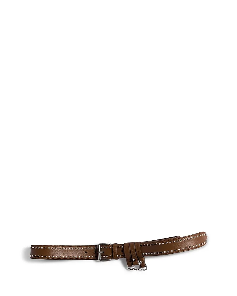 Leather Brown Belt by Miu Miu