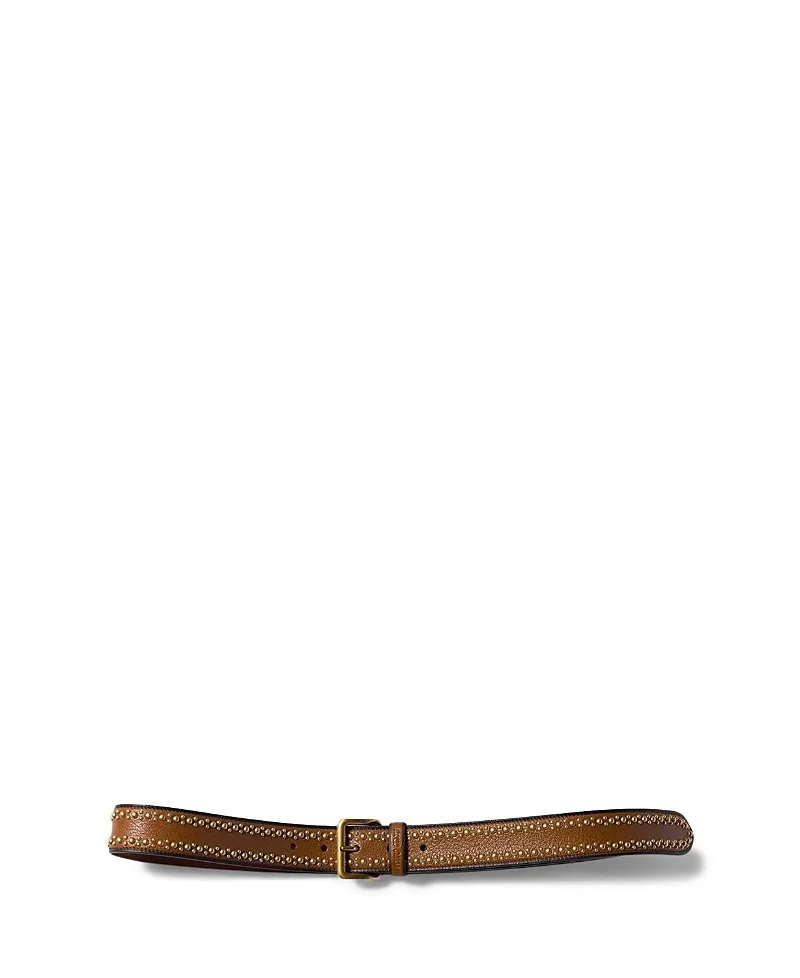 Leather Belt by Miu Miu