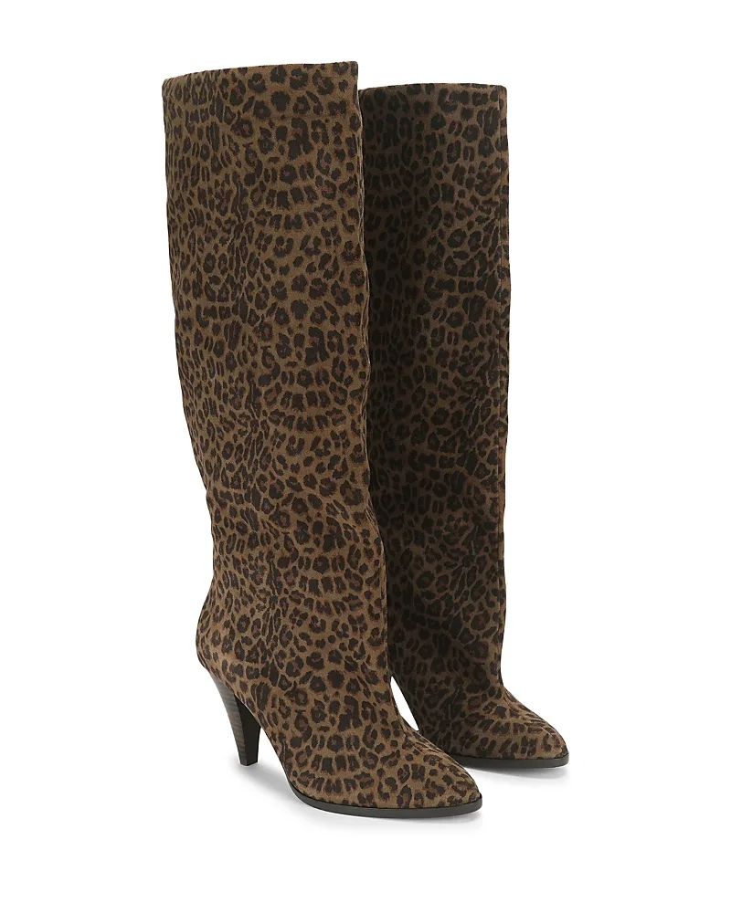 London Lambeth Slouchy Suede Knee High Boots by Kurt Geiger