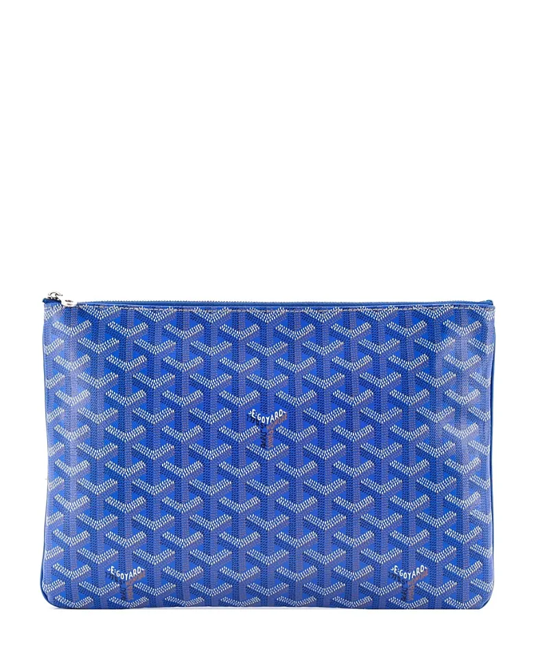Pre-Owned mm Senat Zip Pouch Coated Canvas by Pre-owned Goyard