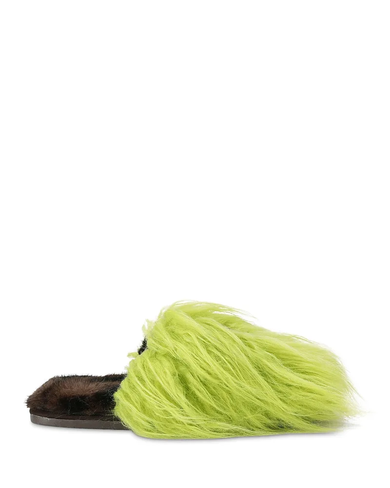 London Kensington Faux Fur Slippers by Kurt Geiger