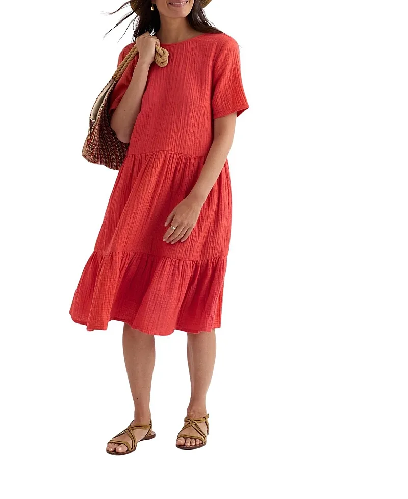 Pebble Comb Double Gauze Dress by Seasalt Cornwall