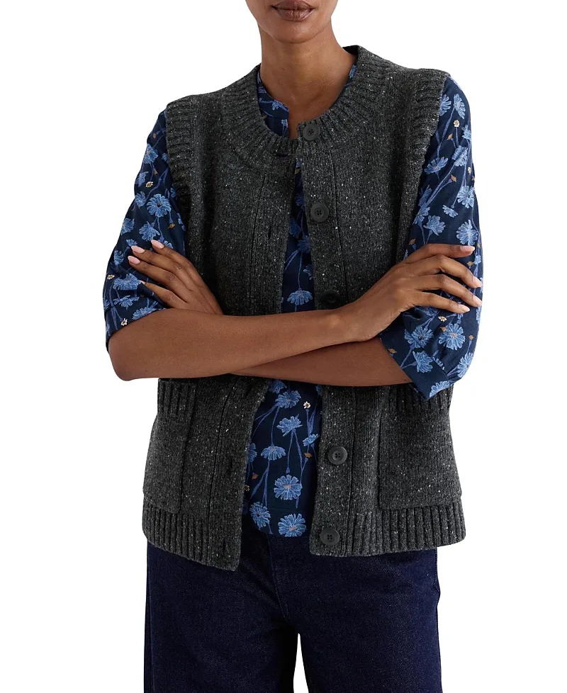 Harbour Sands Chunky Knitted Vest by Seasalt Cornwall