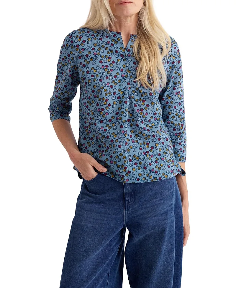 Watercolour Sketch 3/4 Sleeve Top by Seasalt Cornwall