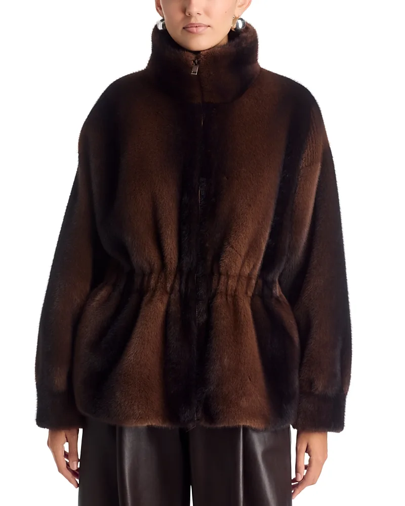 Kai Faux Fur Zip Front Jacket by Ducie