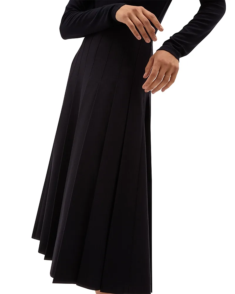 Paige Pleated Midi Skirt