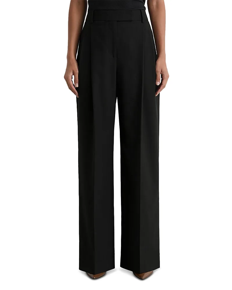 Luna Pleated Wide Leg Pants by Reiss