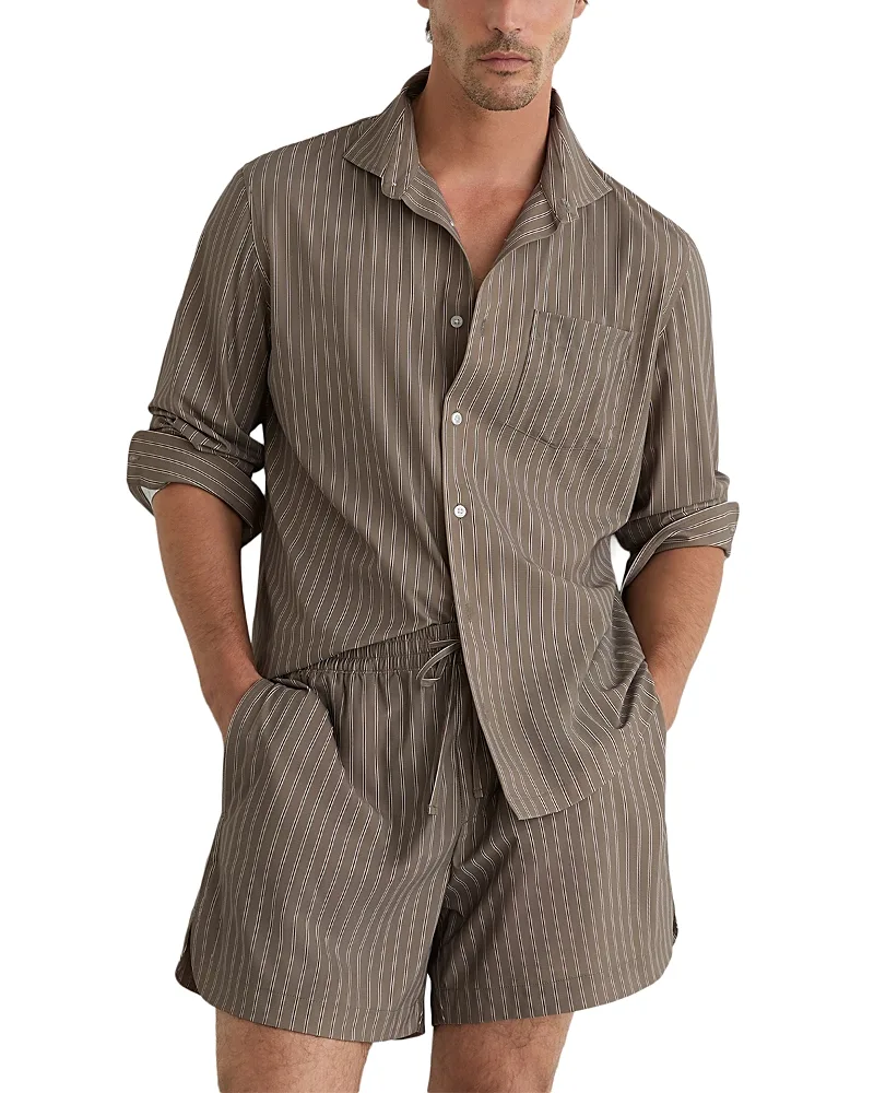 Victor Striped Stretch Shorts by Reiss