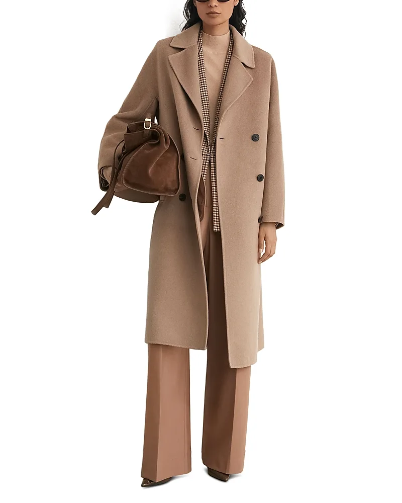 Marina Wool Blend Double Breasted Coat by Reiss