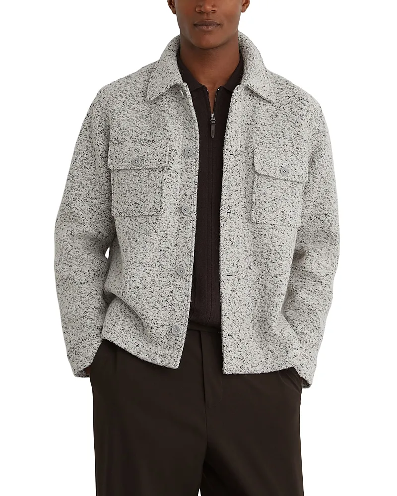 Kingsley Boucle Overshirt by Reiss