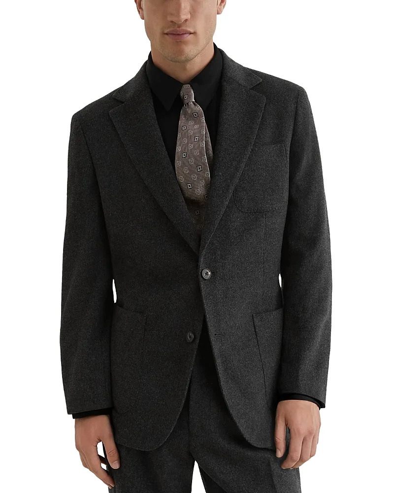 Collin Tailored Fit Flannel Blazer by Reiss