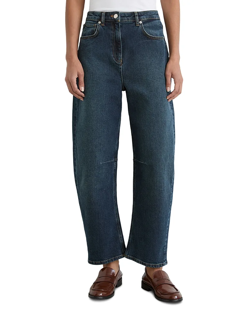 Levitt Cotton Stretch Mid Rise 32 Barrel Jeans by Reiss