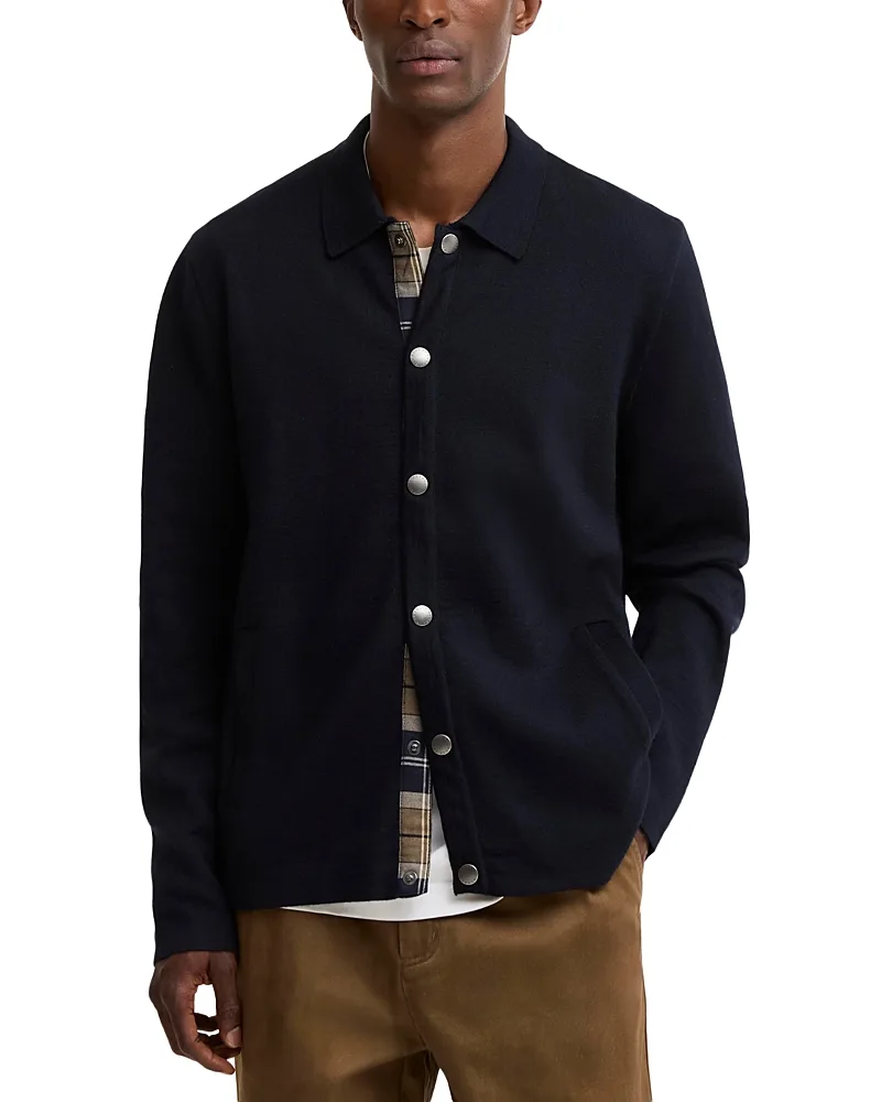 Florcombe Cotton & Wool Blend Knit Cardigan Sweater by Barbour
