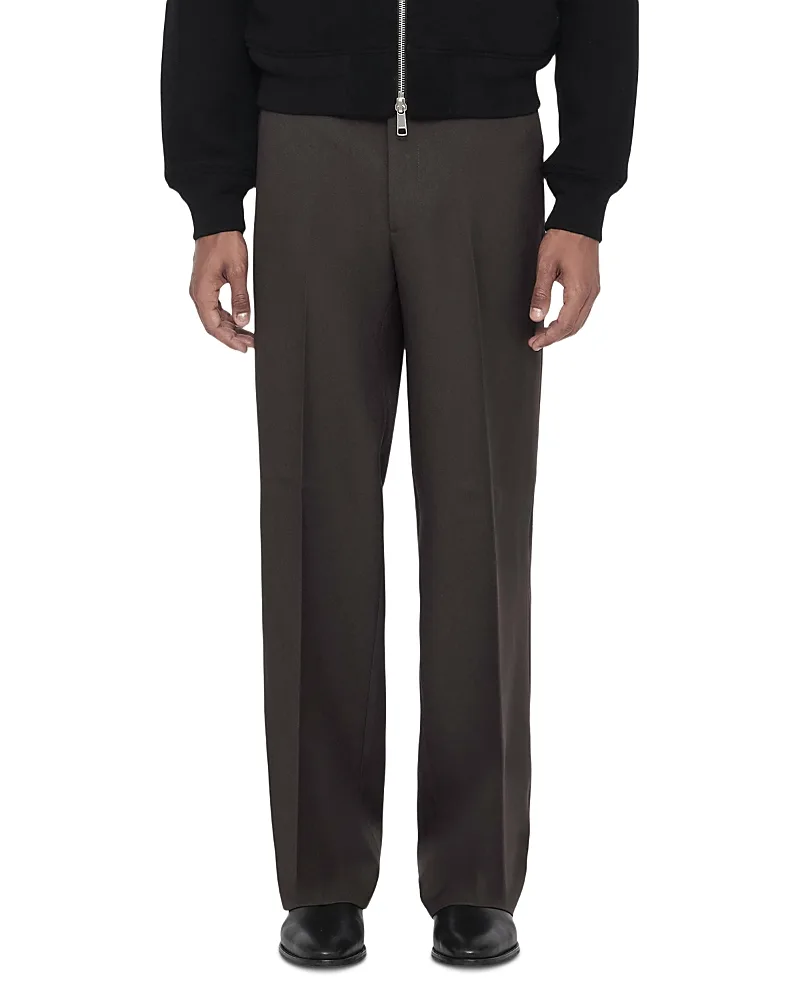 York Straight Fit Pleated Trousers