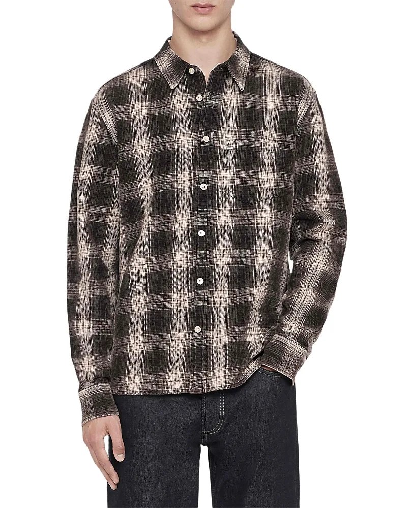 Wrent Cotton Check Shirt by AllSaints