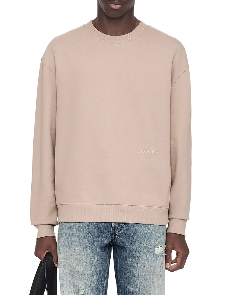 Aston Cotton Washed Khaki Sweatshirt by AllSaints