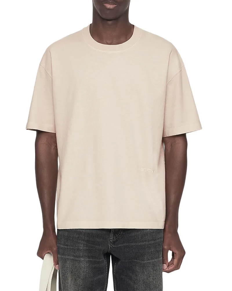 Maddox Cotton Plain Jersey Crewneck T-Shirt