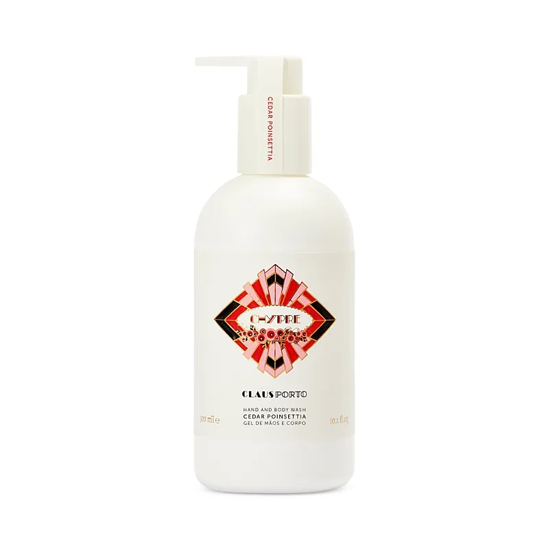 Chypre Cedar Poinsettia Hand & Body Wash by Claus Porto