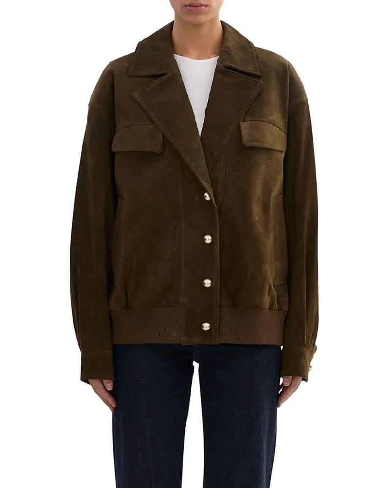 Aleda Oversized Suede Jacket by Lamarque