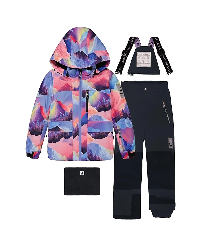 Play Mountain Jacket & Reinforced Pants Two Piece Snowsuit by Deux Par Deux