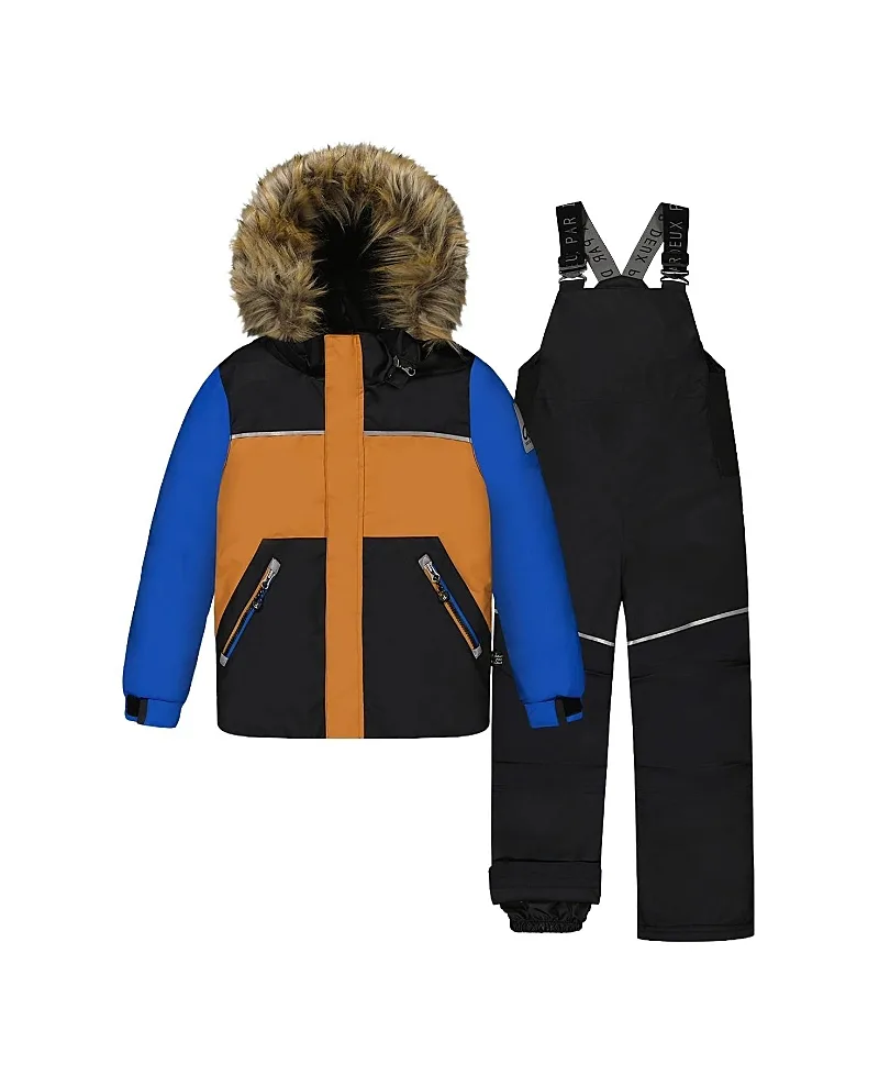 Discover Colorblock Jacket Snow Pants Two Piece Snowsuit by Deux Par Deux