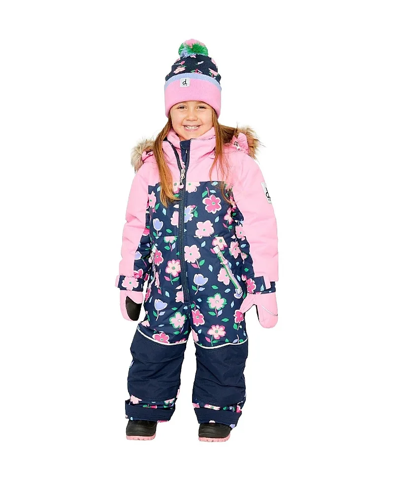 Discover Detachable Faux Fur Hood Expandable Sleeve One Piece Snowsuit by Deux Par Deux
