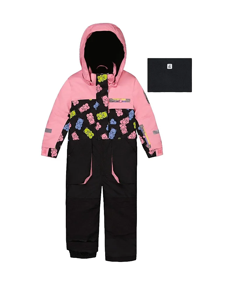 Play Gummy Bear Hood & Expandable Sleeve One Piece Snowsuit by Deux Par Deux