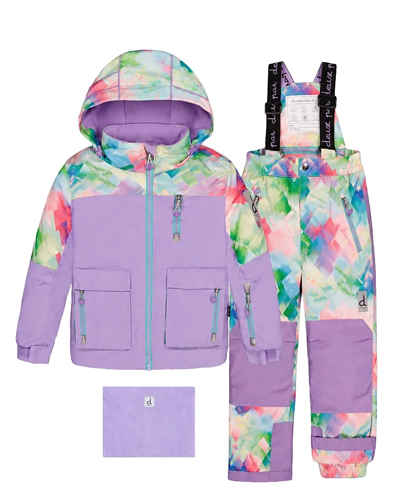Play Diamond Jacket & Reinforced Pants Two Piece Snowsuit by Deux Par Deux