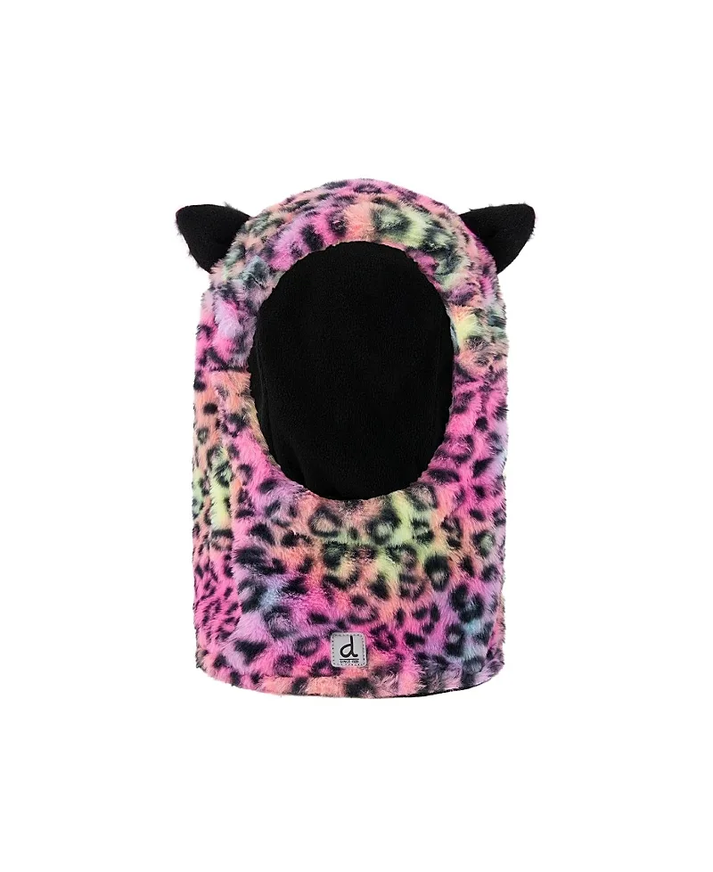 Oversized Leopard Polar Fleece Ski Helmet Balaclava by Deux Par Deux