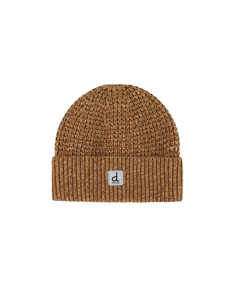 Winter Ribbed Fleece Lined Rolled Cuff Knit Hat by Deux Par Deux