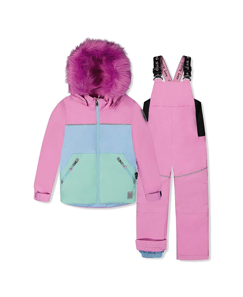 Discover Fleece Colorblock Jacket Snow Pants Two Piece Snowsuit by Deux Par Deux