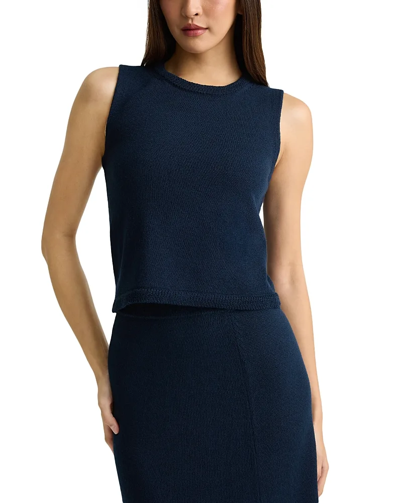 Wool Blend Sleeveless Sweater by St. John