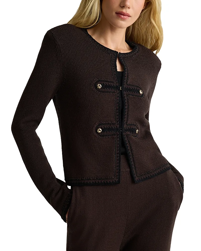 Wool Blend Knit Jacket by St. John