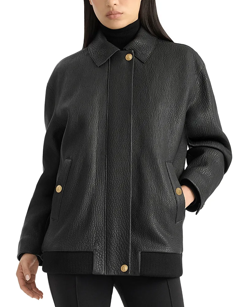 Rosemary Pebble Leather Jacket by Mackage