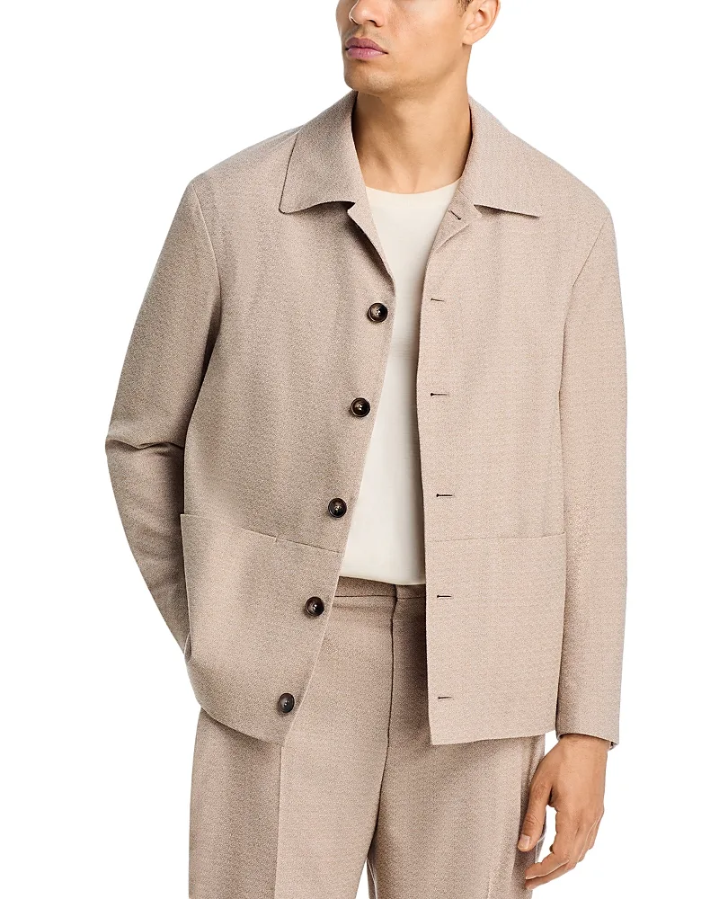 Hugo Jaro Wool Blend Overshirt by Hugo Boss