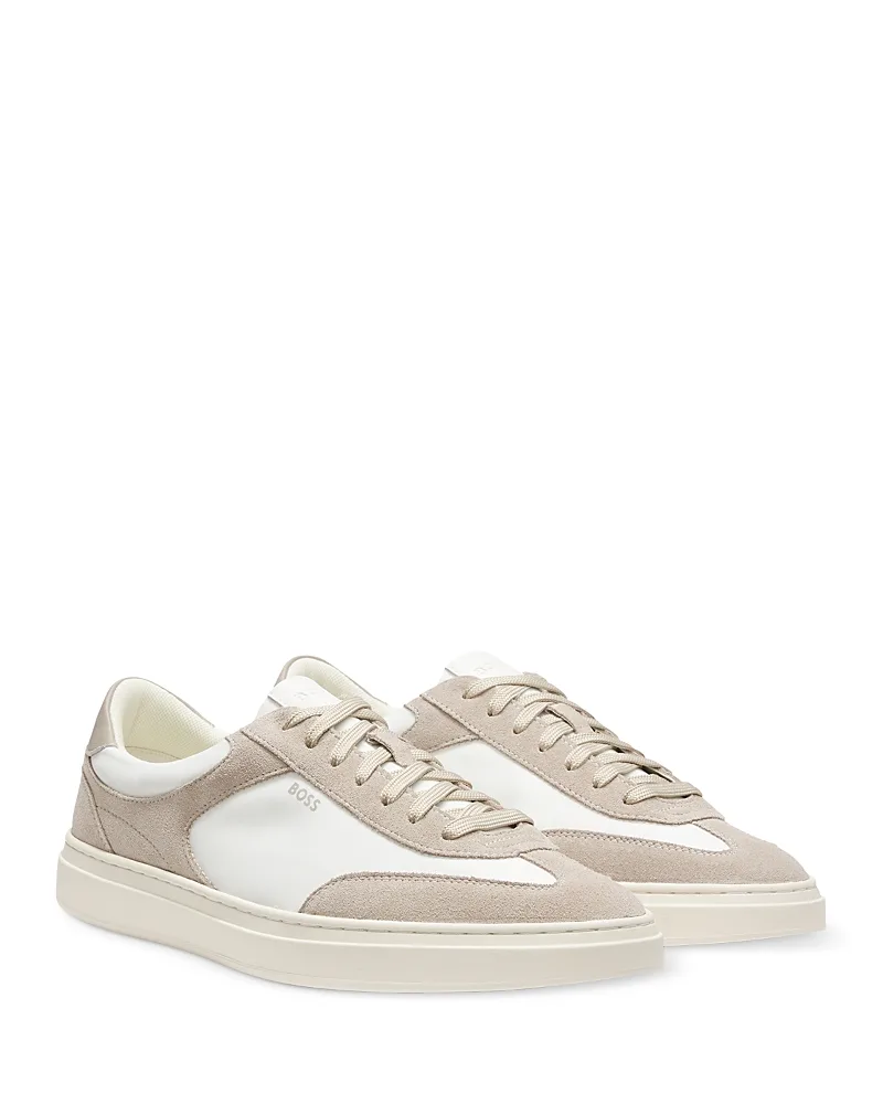 Kieran Tennis Sneaker with Suede Trim by Boss