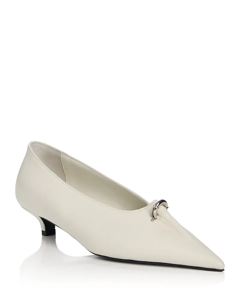 Pierced Kitten Heel Pumps by Totême