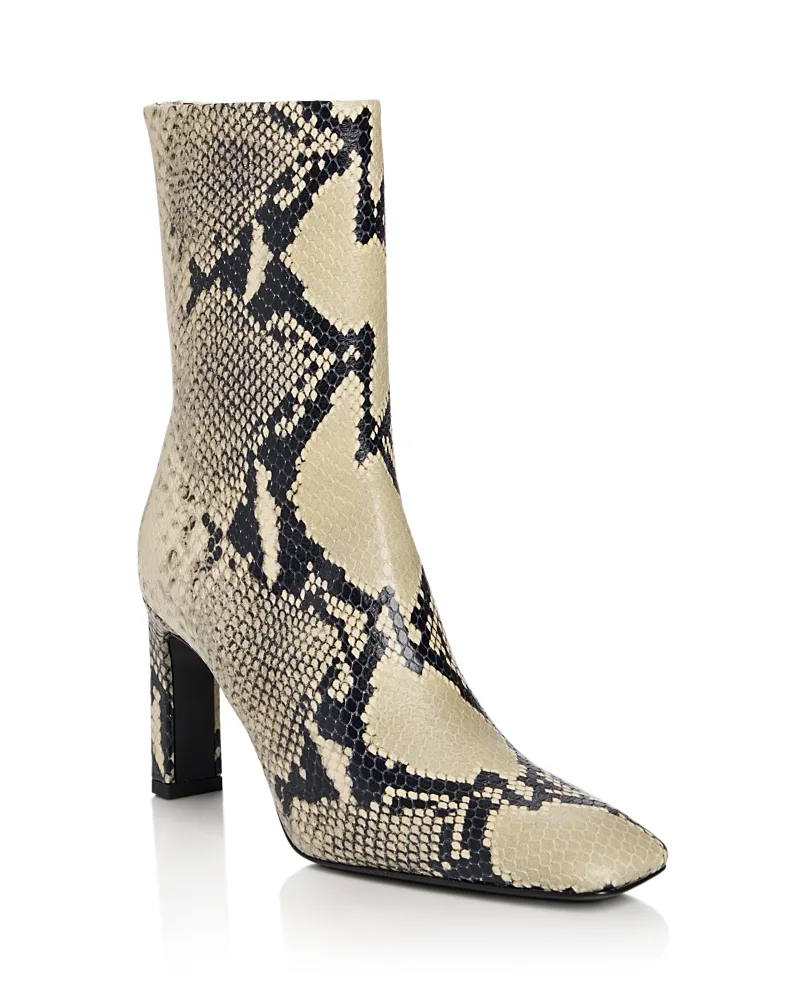 Bar Python Embossed Boots by Totême