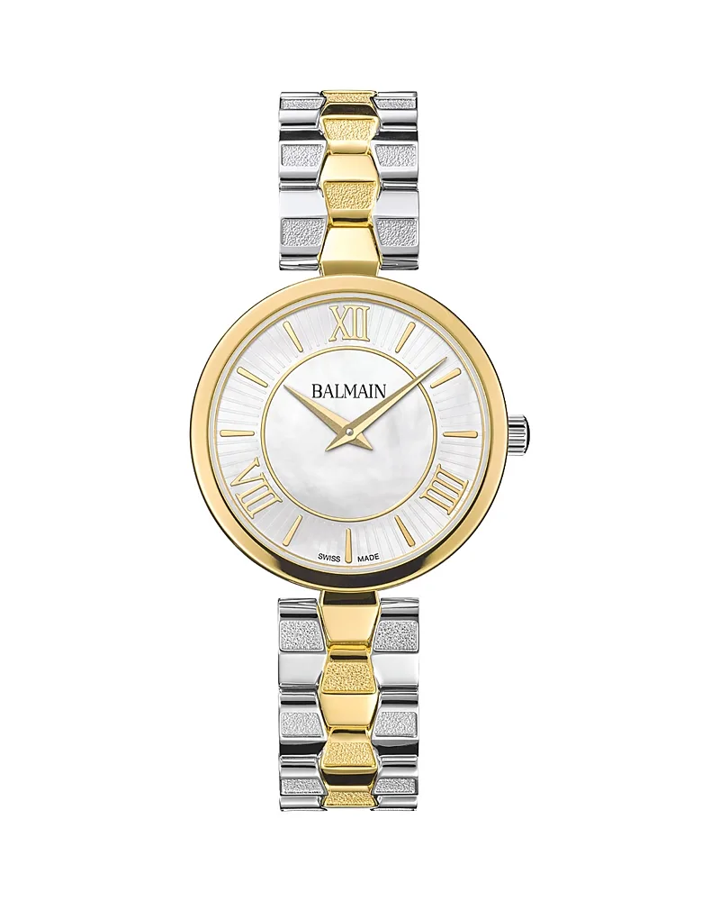 Sedirea Two Tone Quartz Watch, 31mm by Balmain