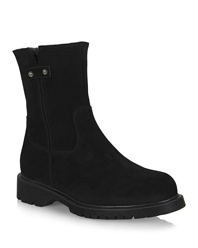 Hogan Suede Shearling Lined Boots by La Canadienne