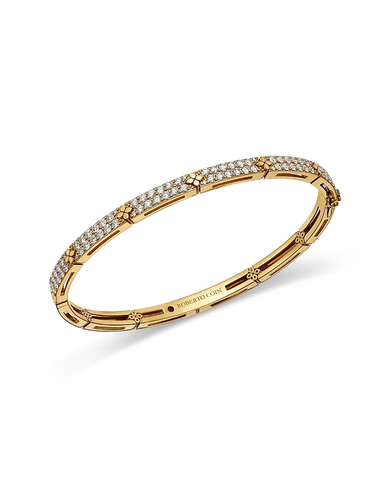 18K Gold Love in Verona Diamond Bangle Bracelet, 1.62 Tcw by Roberto Coin