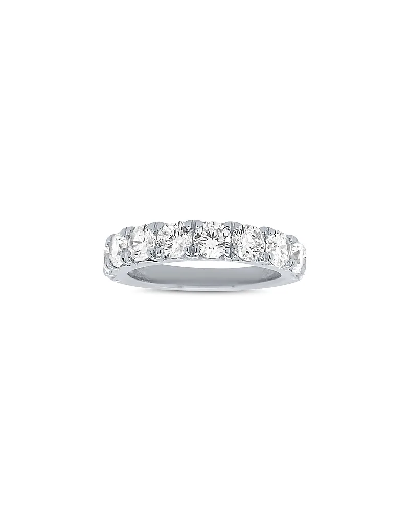 Luxe Collection Certified Lab Grown Diamond French Pave Band in 18K White Gold, 0.5 Tcw by Bloomingdales Fine Collection