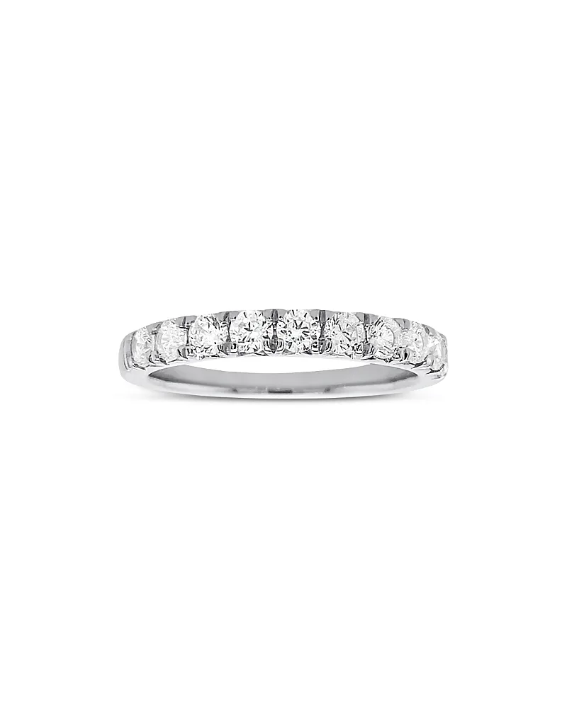 Luxe Collection Certified Lab Grown Diamond French Pave Band in 18K White Gold, 0.75 Tcw by Bloomingdales Fine Collection