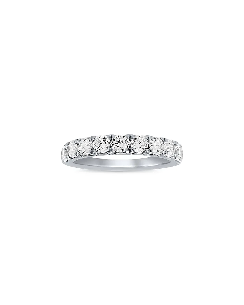 Luxe Collection Certified Lab Grown Diamond French Pave Band in 18K White Gold, 1.0 Tcw by Bloomingdales Fine Collection