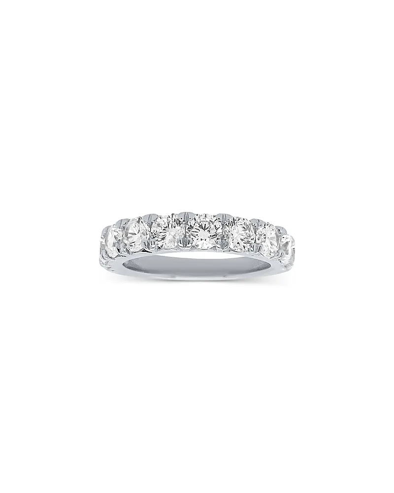 Luxe Collection Certified Lab Grown Diamond French Pave Band in 18K White Gold, 2.0 Tcw by Bloomingdales Fine Collection