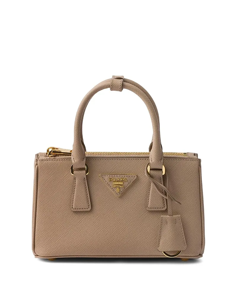 Galleria Mini Saffiano Leather Bag by Prada