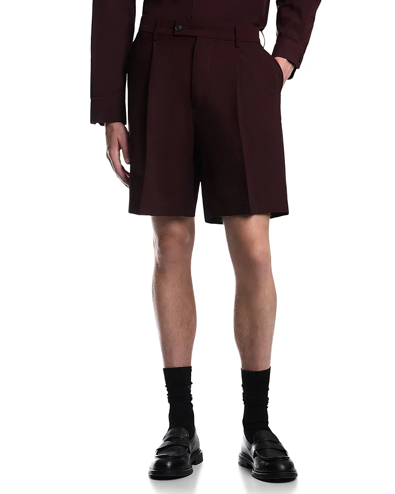 Emporio Armani Seersucker Down Bermuda Shorts by Armani