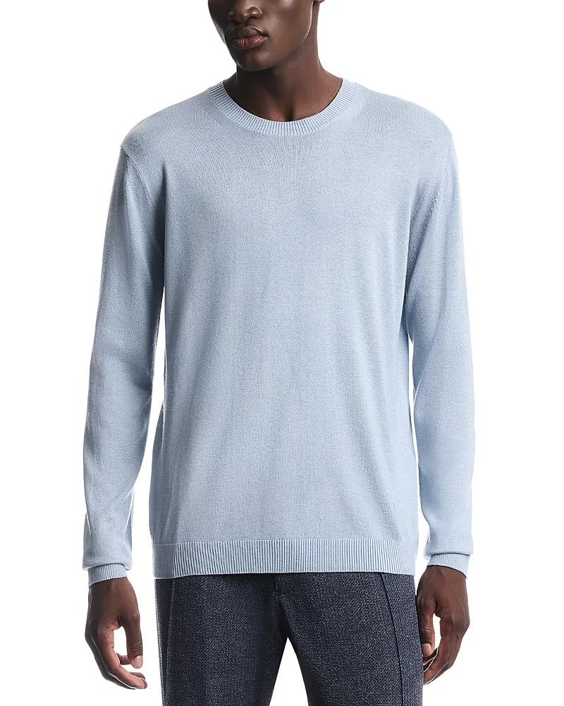 Emporio Armani Silk & Cashmere Pullover Crewneck Sweater by Armani