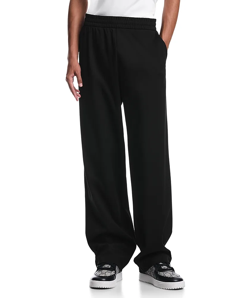 Emporio Armani Elastic Waistband Interlock Jersey Trousers by Armani